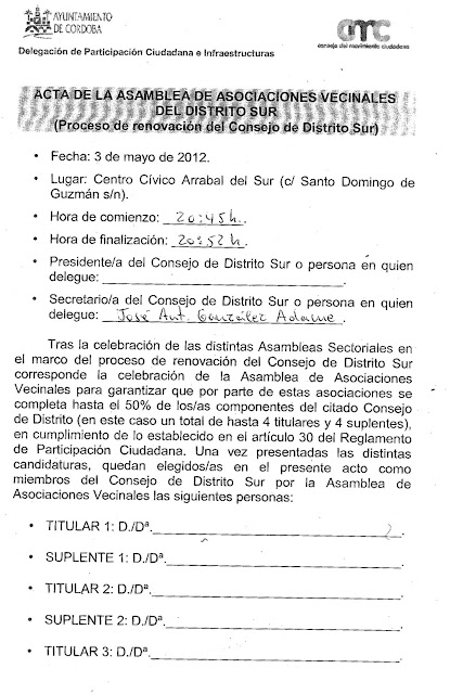Elecciones Consejo de Distrito Elecciones Consejo de Distrito